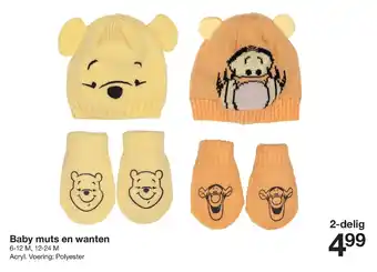 Zeeman Baby Muts En Wanten 6-12 M, 12-24 M 2-Delig aanbieding