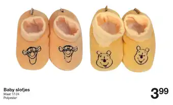 Zeeman Baby Slofjes Maat 17-24 aanbieding