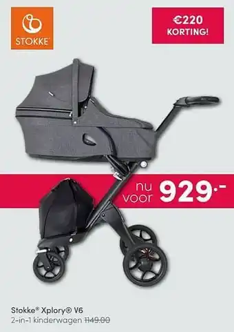 Baby & Tiener Stokke xplory v6 2-in-1 kinderwagen aanbieding