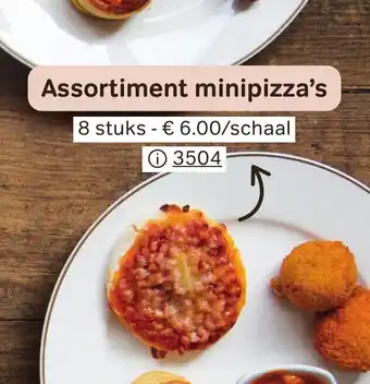 Bon Ap Assortiment Minipizza's 8 stuks per schaal aanbieding