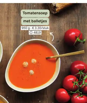 Bon Ap Tomatensoep Met Balletjes 950g per stuk aanbieding