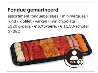 Bon Ap Fondue Gemarineerd 320g per pers aanbieding