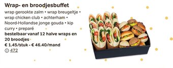 Bon Ap Wrap- en broodjesbuffet aanbieding