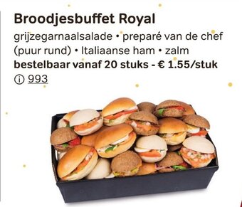 Bon Ap Broodjesbuffet Royal aanbieding