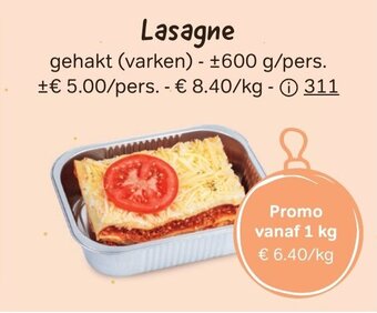 Bon Ap Lasagne 600g aanbieding