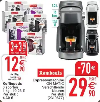 Cora Koffiepods, Espressomachine aanbieding