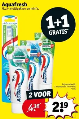 Kruidvat Aquafresh aanbieding