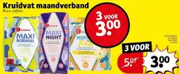 Kruidvat Maandverband aanbieding