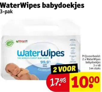 Kruidvat WaterWipes babydoekjes aanbieding