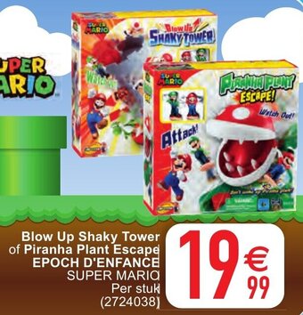Cora Blow Up Shaky Tower of Piranha Plant Escape Epoch D'Enfance Super Mario aanbieding