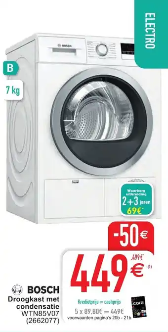 Cora Bosch Droogkast met condensatie aanbieding