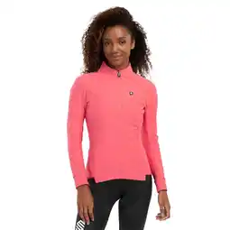 Decathlon Dames Wielrennen softshell fietsjas J1 Breakaway SIROKO Neon Koraal aanbieding