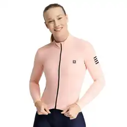 Decathlon Dames Wielrennen thermisch wielershirt M4 Danseuse SIROKO Perzikroze aanbieding