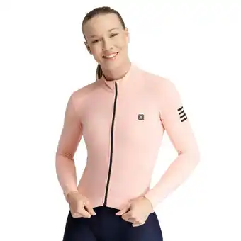 Decathlon Dames Wielrennen thermisch wielershirt M4 Danseuse SIROKO Perzikroze aanbieding