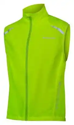 Decathlon Endura Hummvee Mouwloze Windbreaker Jas Hi-Viz Geel aanbieding
