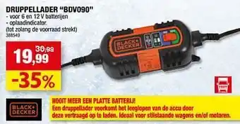 Hubo Black & Decker druppellader BDV090 aanbieding