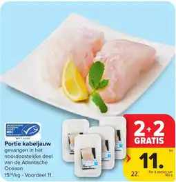 Carrefour Market Portie kabeljauw aanbieding