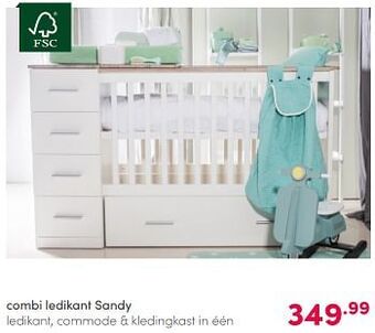 Baby & Tiener Combi ledikant sandy aanbieding