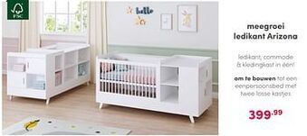 Baby & Tiener Meegroei ledikant arizona aanbieding