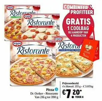 Delhaize Pizza dr. oetker - ristorante hawaii aanbieding