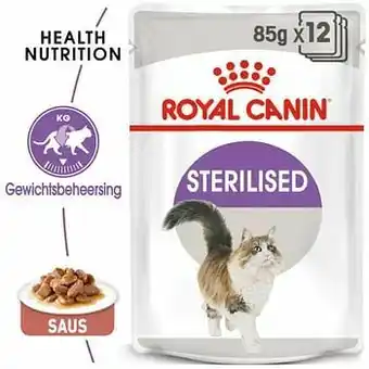 Zooplus Royal Canin Sterilised in Saus - 24 x 85 g aanbieding
