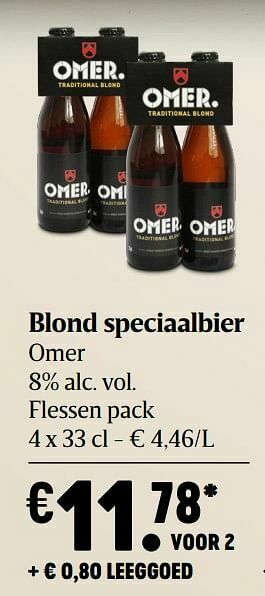 Delhaize Blond speciaalbier omer aanbieding