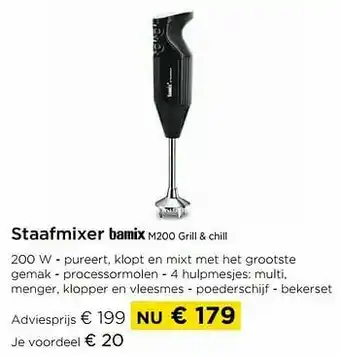 Staafmixer bamix m200 grill + chill