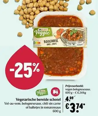 Delhaize Vegan bolognesesaus aanbieding
