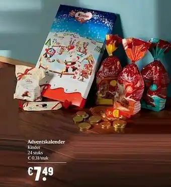 Delhaize Adventskalender kinder aanbieding