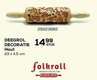 Deegrol decoratie hout