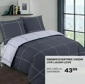 Supra Bazar Dekbedovertrek vision live laugh love aanbieding
