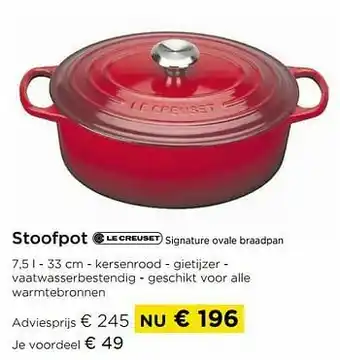 Molecule Stoofpot signature ovale braadpan aanbieding