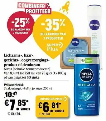 Delhaize Douchegel vitality for men aanbieding