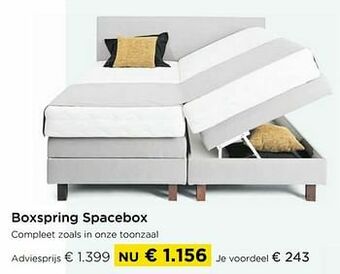 Molecule Boxspring spacebox aanbieding