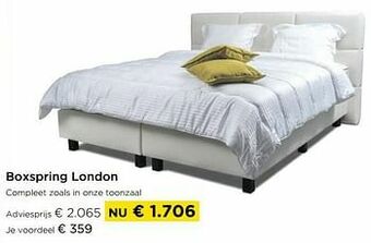 Molecule Boxspring london aanbieding