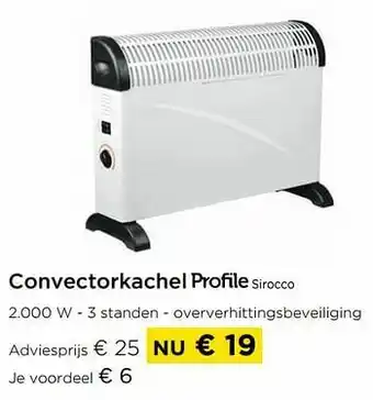 Convectorkachel profile sirocco