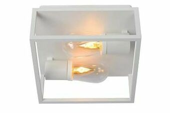 Plafonnière Badkamer - 2xe14 - Ip54 - Wit