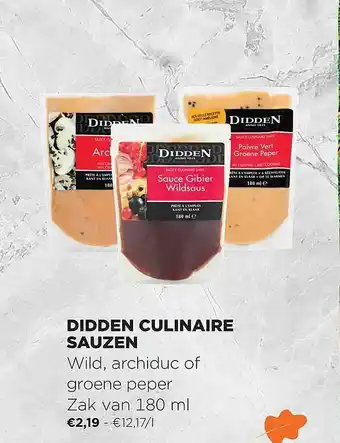 Jumbo Didden Culinare Sauzen aanbieding