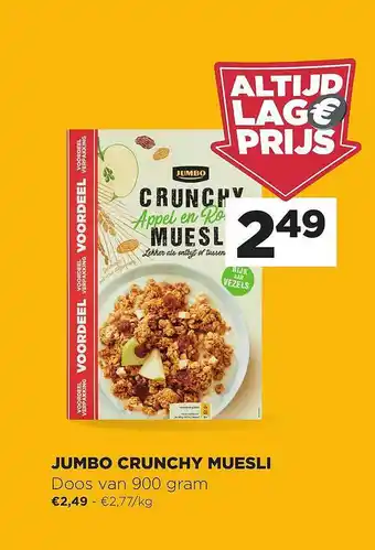 Jumbo Jumbo Crunchy Muesli aanbieding