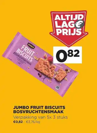 Jumbo Jumbo Fruit Biscuits Bosvruchtensmaak aanbieding