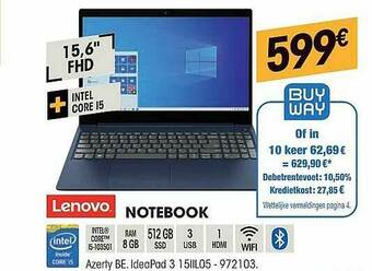 Electro Depot Lenovo Notebook aanbieding