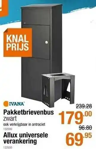 Cevo Pakketbrievenbus, Allux Universele Verankering aanbieding