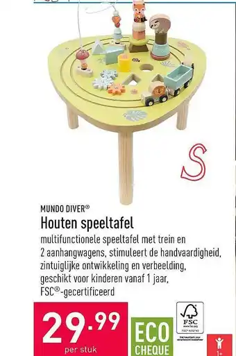 ALDI Houten Speeltafel aanbieding