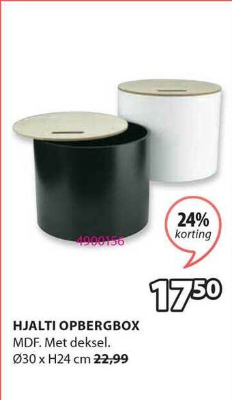 Jysk Hjalti Opbergbox aanbieding