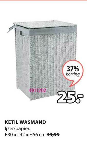 Jysk Ketil Wasmand aanbieding