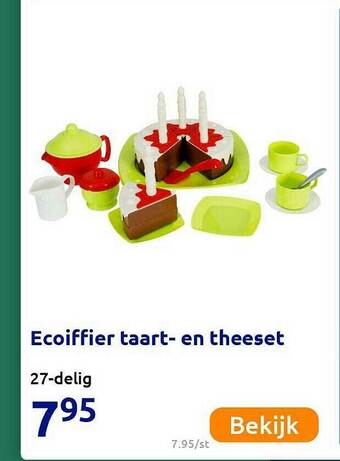 Action Ecoiffier Taart-en Theeset aanbieding