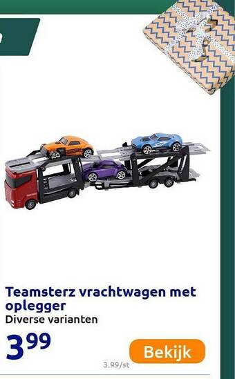 Action Teamsterz Vrachtwagen Met Oplegger aanbieding