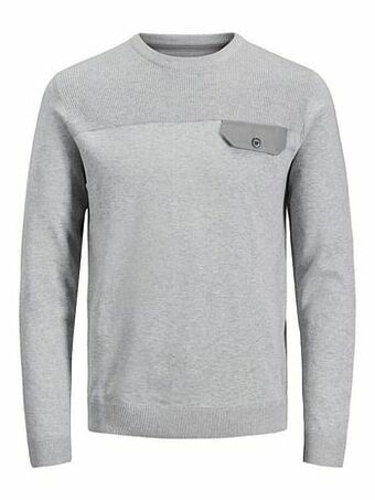 Berca Shoes Jack & Jones Trui Jack&jones Trui Borstzak - Grijs aanbieding