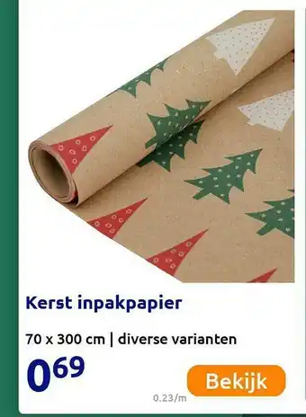 Action Kerst Inkpapier aanbieding