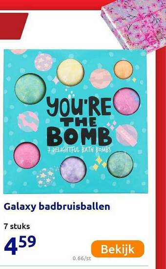 Action Galaxy Badbruisballen aanbieding